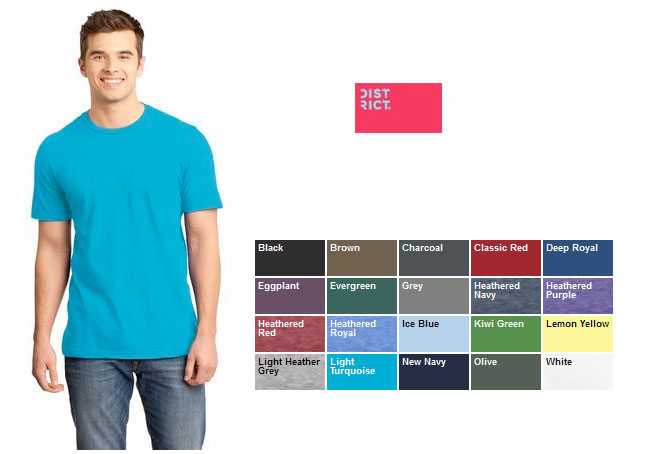 District young mens t