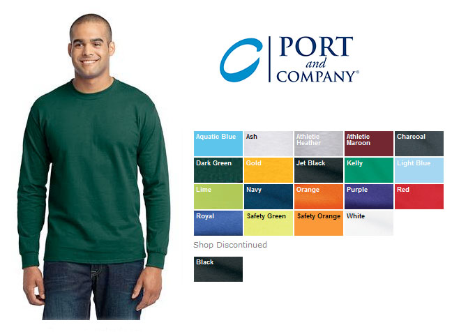 Port and Co 5050 Long Sleeve